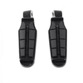 Pair Black Rear Footpegs for Harley FXBB Street Bob 2018–2023