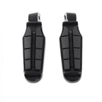 Pair Black Rear Footpegs for Harley FXBB Street Bob 2018–2023