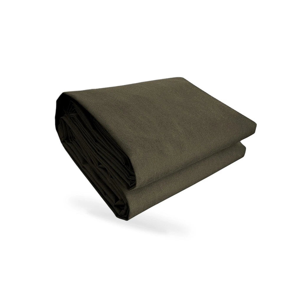 Heavy Duty Olive Drab Canvas Tarp 400x500cm Waterproof UV Resistant