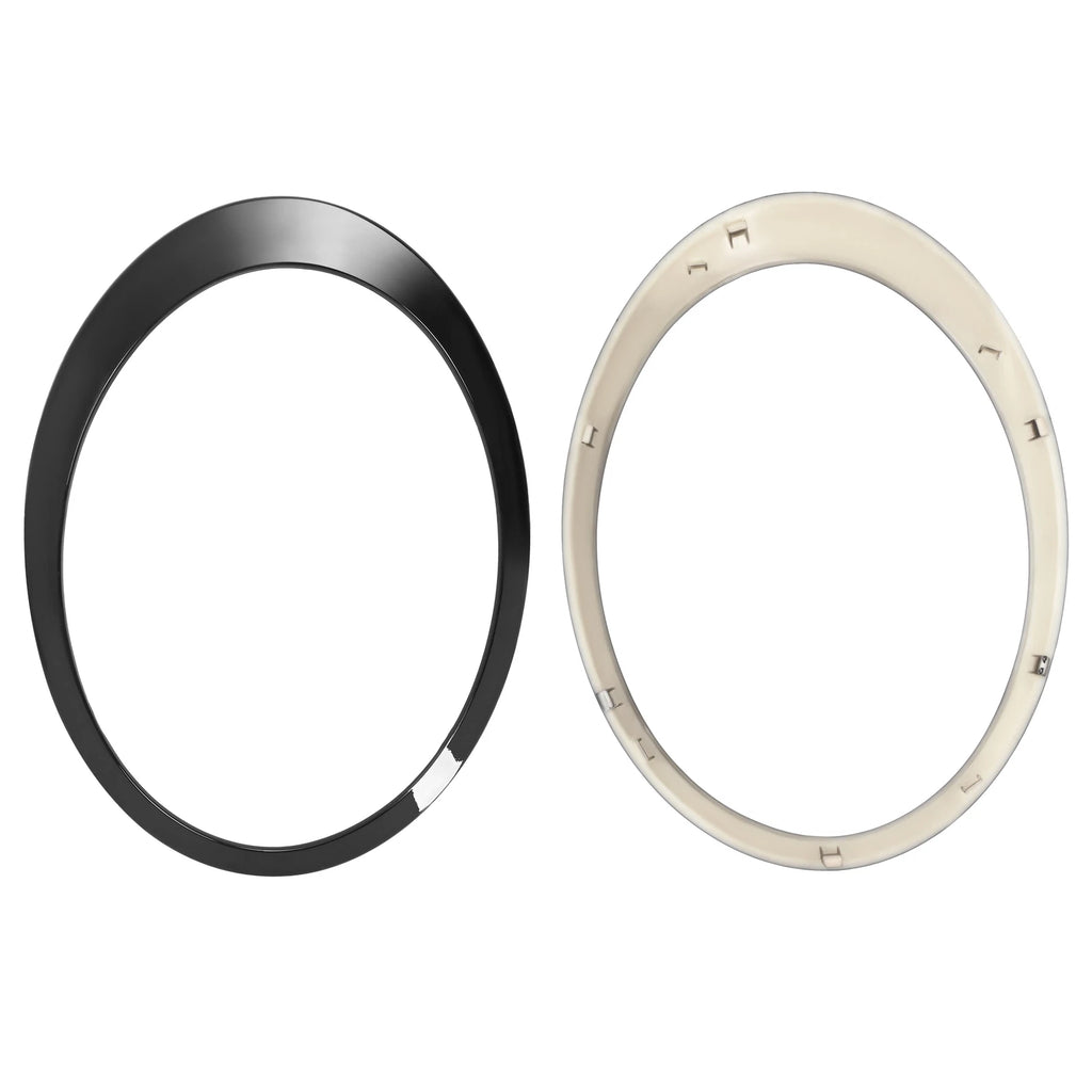 2X Black Headlight Bezel Trim Ring Cover for Mini Cooper R55 R56 (2007-2015)