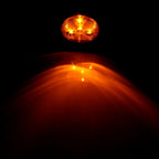 Set of 12 Red Amber 4 LED 2.5 Inch Round Side Marker Lights for Truck Trailer