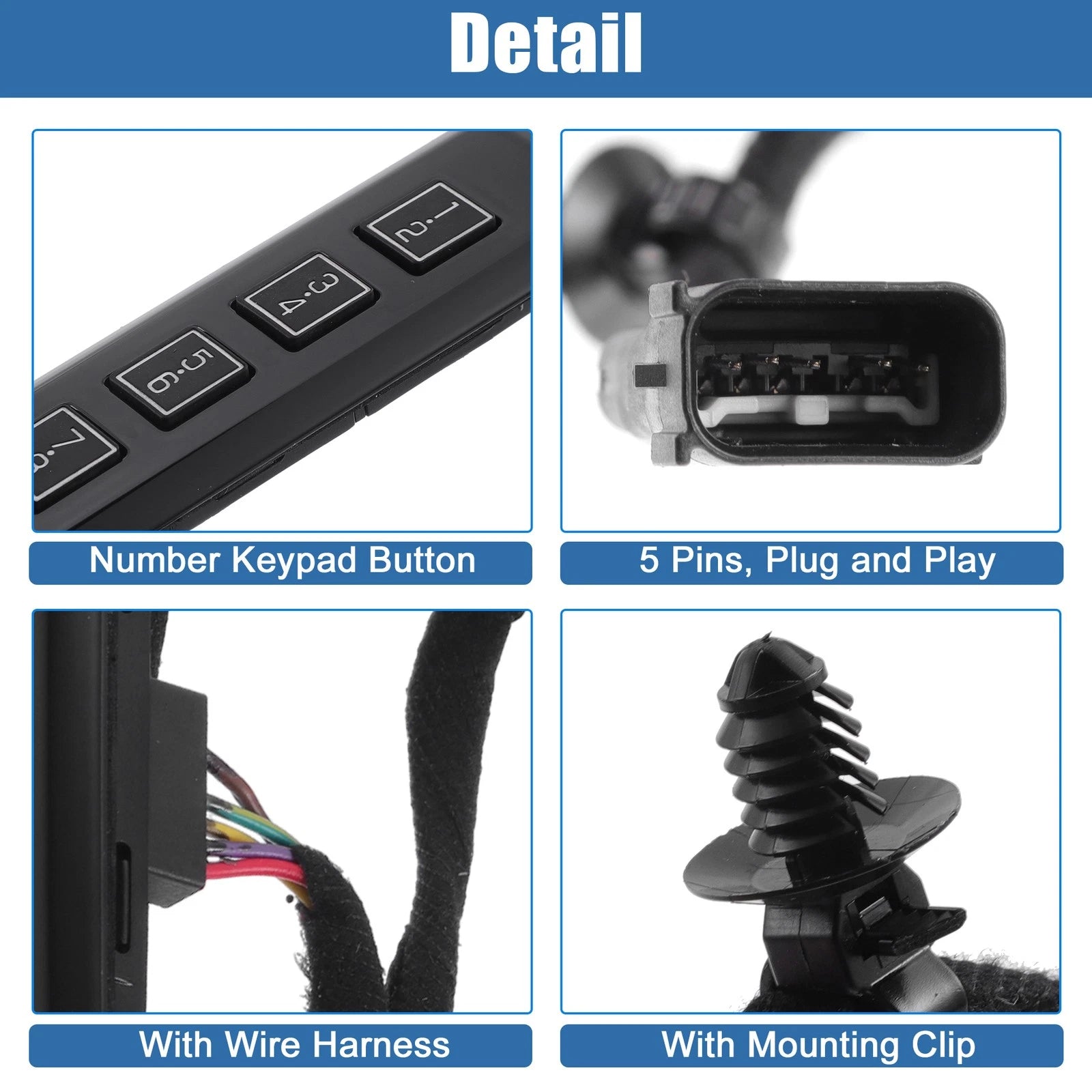 Keyless Entry Keypad for Ford F-150 F250 F350 (2017–2020) FL3Z14A626AA 726215841350