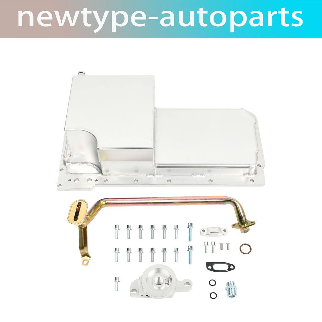 Fabricated Aluminum Light Oil Pan with Oil Filter Adapter for GM LS