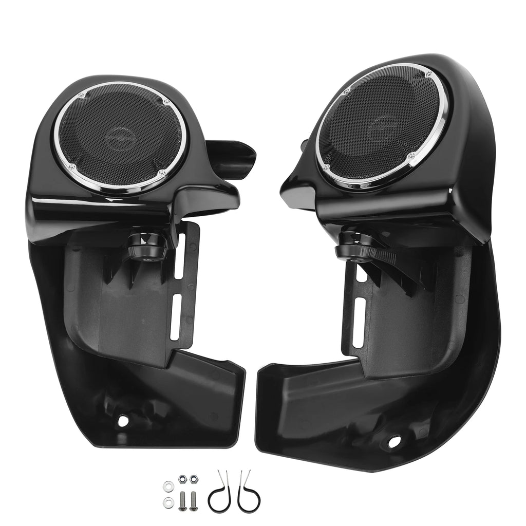 Lower vented leg fairing + 6.5'' speakers w/ grills for Harley Touring (1983–2013)