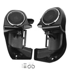 Lower vented leg fairing + 6.5'' speakers w/ grills for Harley Touring (1983–2013)