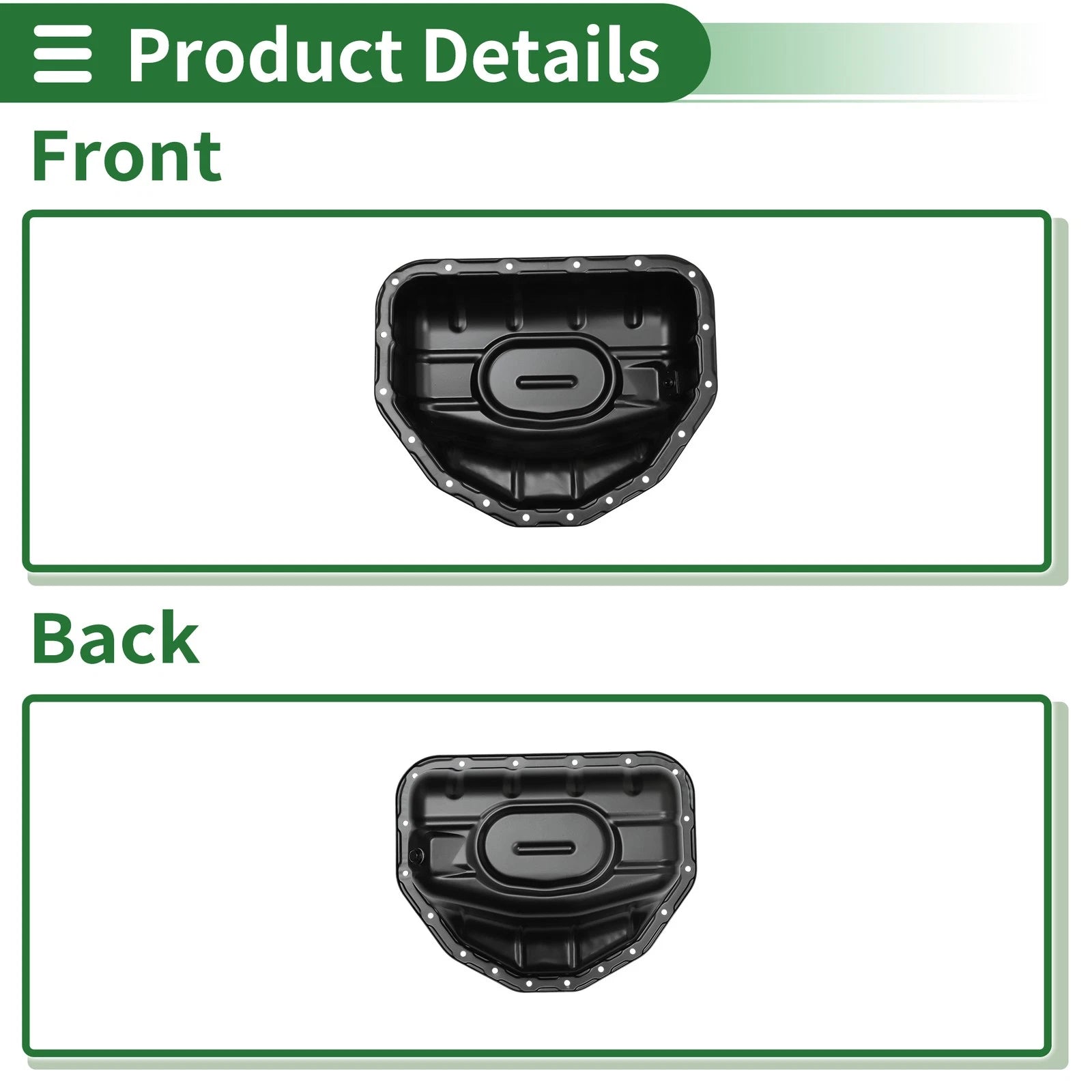 1 Pcs Engine Oil Pan No.1210246040 for Lexus GS300 (1998–2005) Iron Black