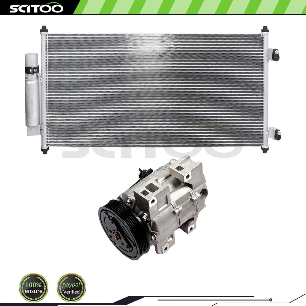 Condenser and Compressor for Nissan Sentra (2007–2012)