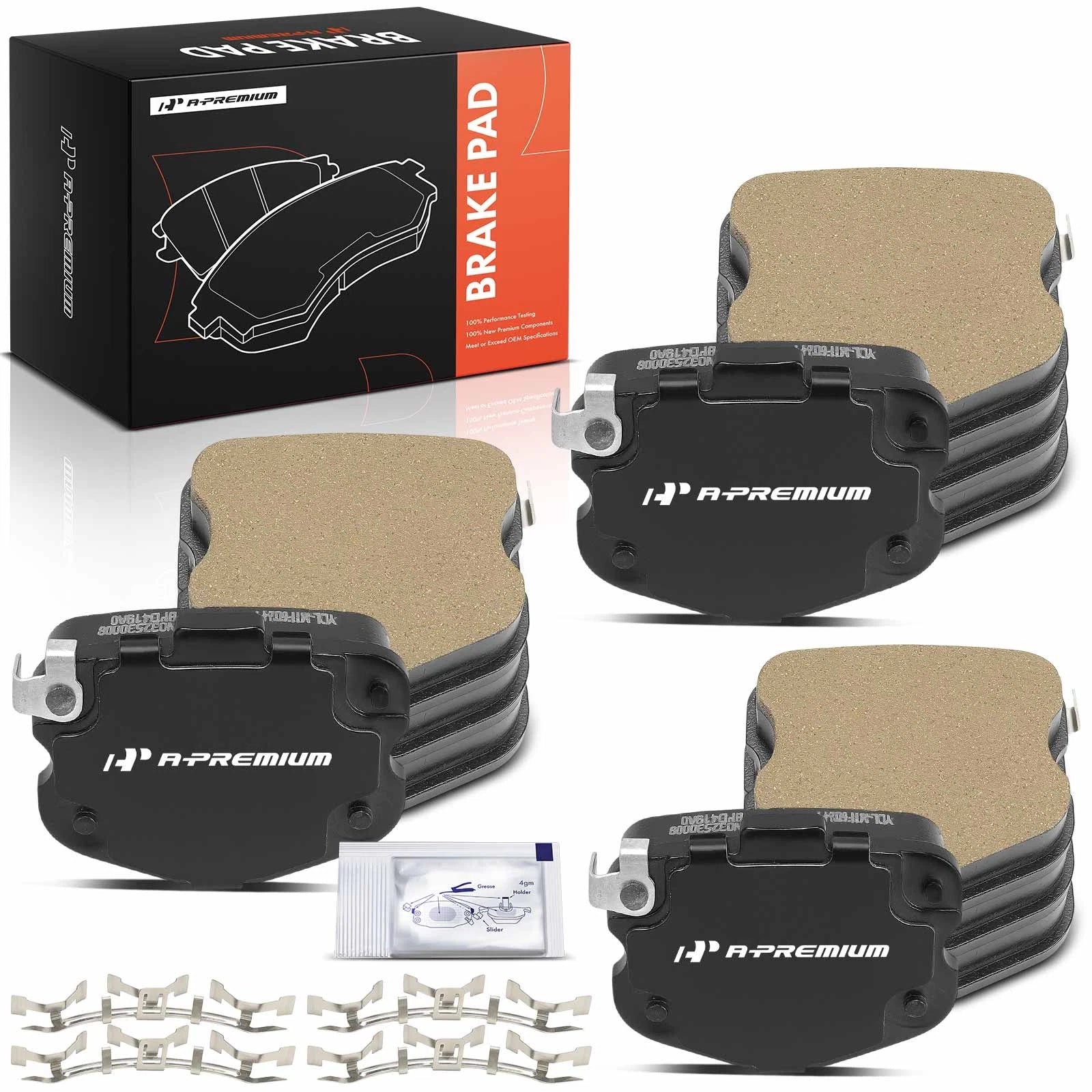 Set of 12 Front Ceramic Brake Pads for Chevrolet Corvette (2006â2013)