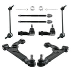 8x Front Lower Control Arms, Inner & Outer Tie Rods, Sway Bars for Dodge Dart (2013–2016)