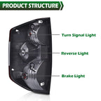 2X Smoke Rear Tail Lights for Toyota Tundra (2014–2021)