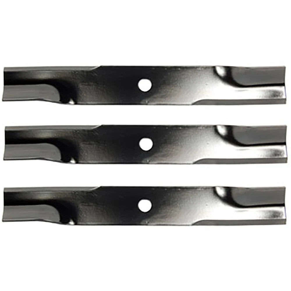 Set of 3 Lawn Mower Blades 1010168 for MTD Cub Cadet White 50" (Fits 01010168)