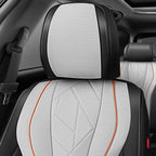 Set of 4 Universal Touring Series Seat Covers for Car Grey/Black