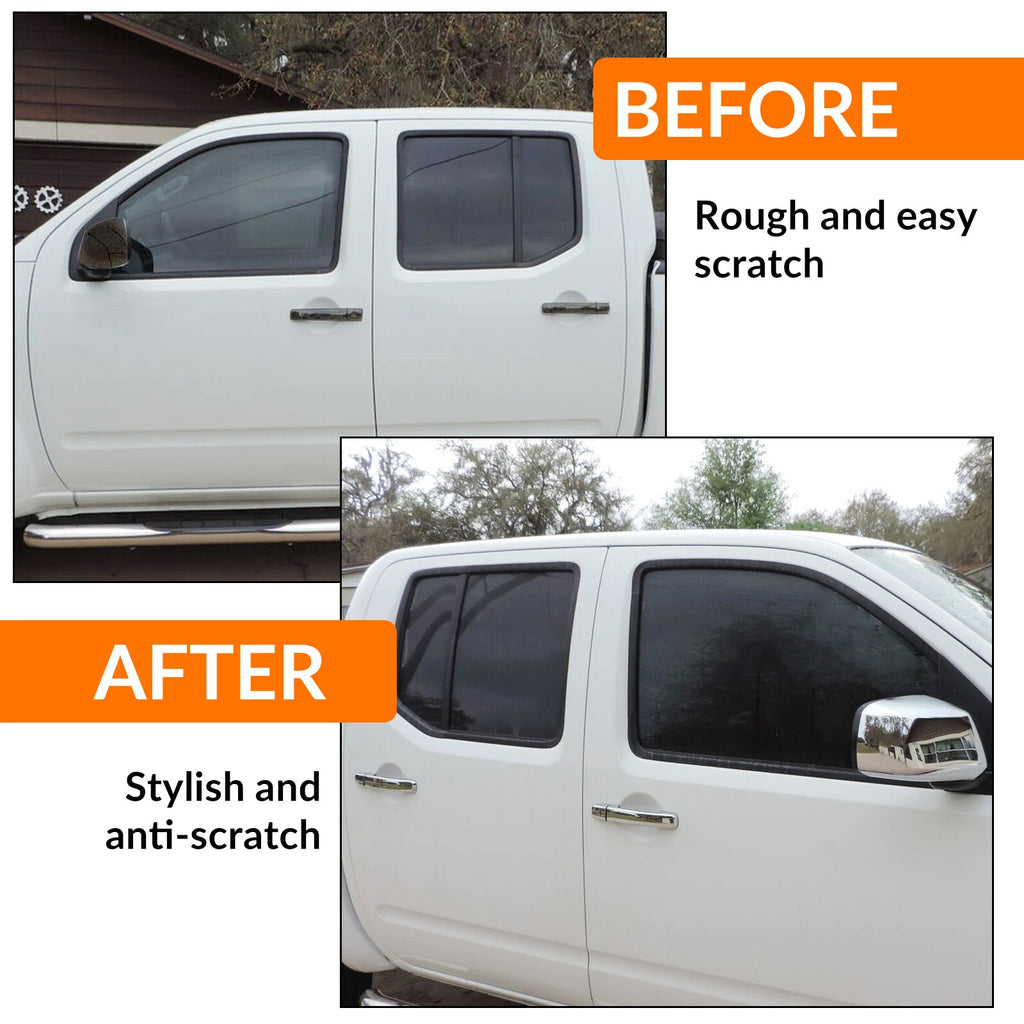 Chrome Mirror & Door Handle Set for Nissan Frontier (2013–2019) - PSG Key, Tailgate Cover