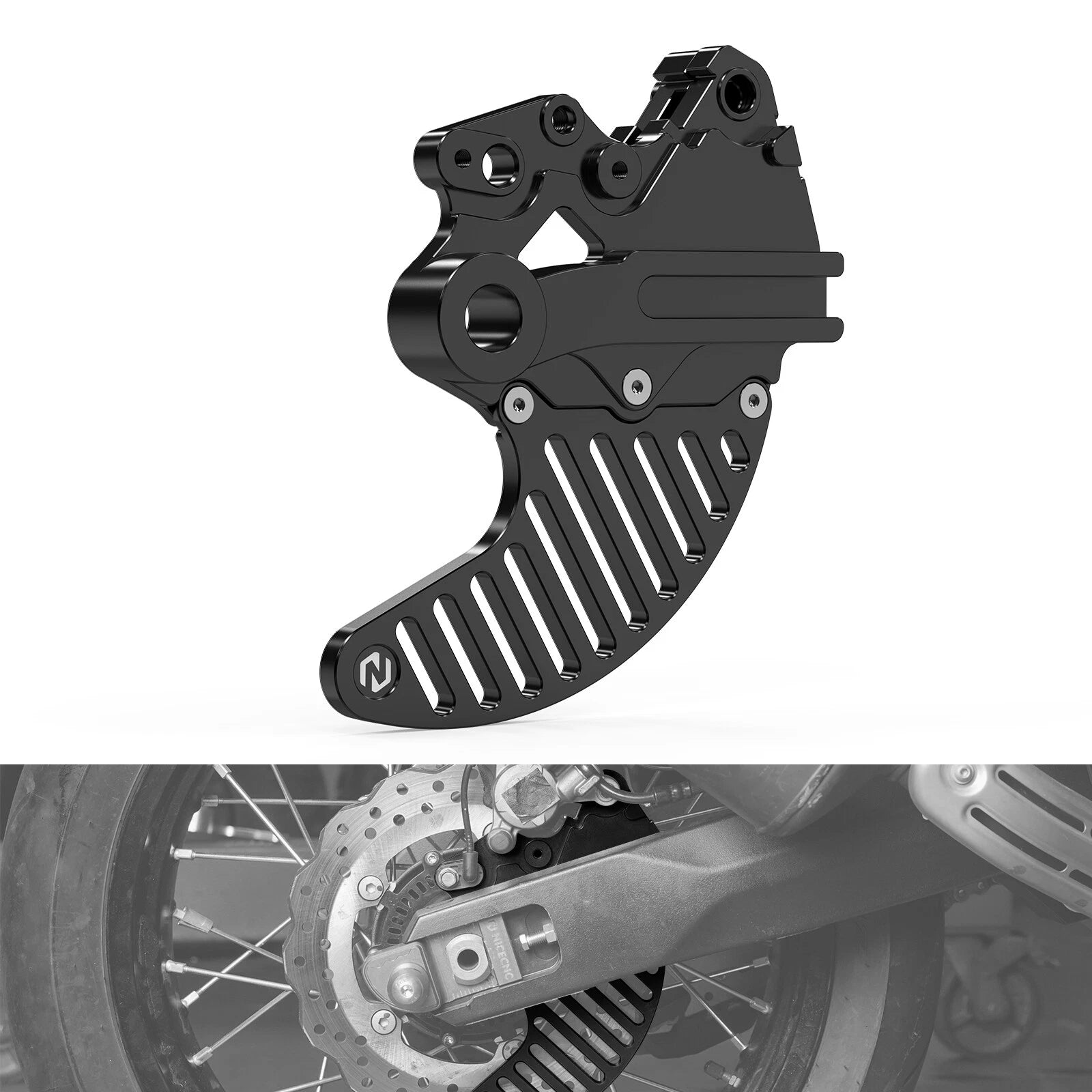 Anodized Rear Brake Disc Guard for Yamaha Tenere 700 (2019–2024)