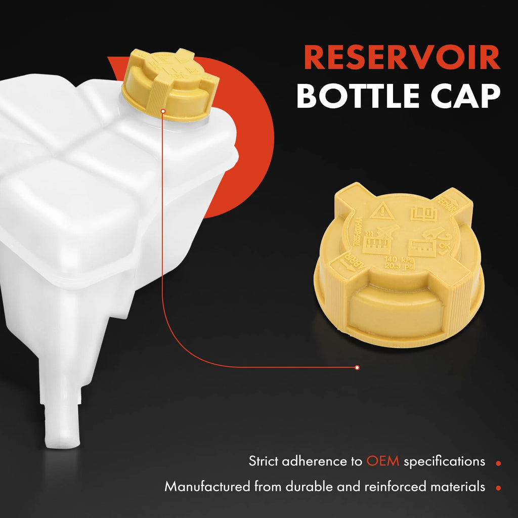 Front Engine Coolant Reservoir with Cap for Ford Fiesta (2003-2008)