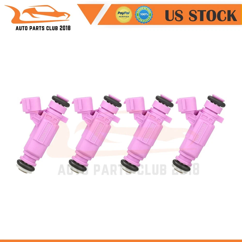 Set of 4 Fuel Injectors for Kia Rio5, Rio (2009–2011) FJ989 3531037170