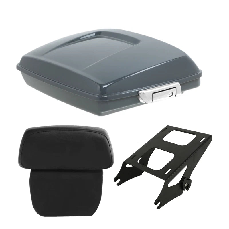 Razor Trunk Pad Mount Rack for Harley Touring Street Glide (2014–Present) Gunship Gray