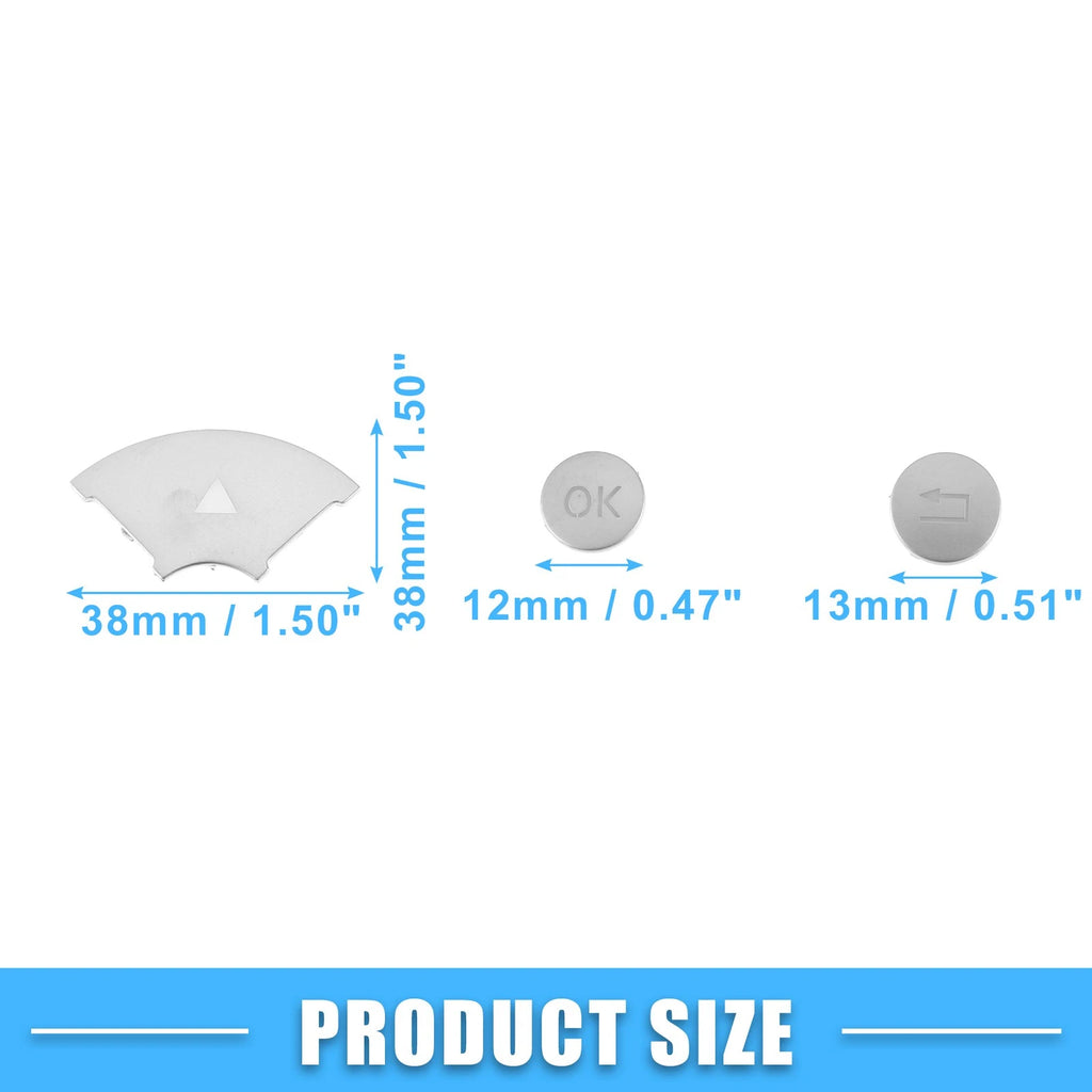 12X Steering Wheel Button Covers for Mercedes-Benz (ABS Silver Tone)