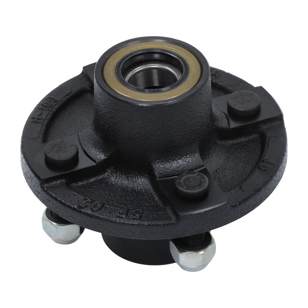 Set of 5 Trailer Hub Assemblies for 4 on 4" 1" Spindle Bolt Circle