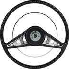 15 Inch Retro Steering Wheel with Horn Button Replacement for 1958 Chevy Impala