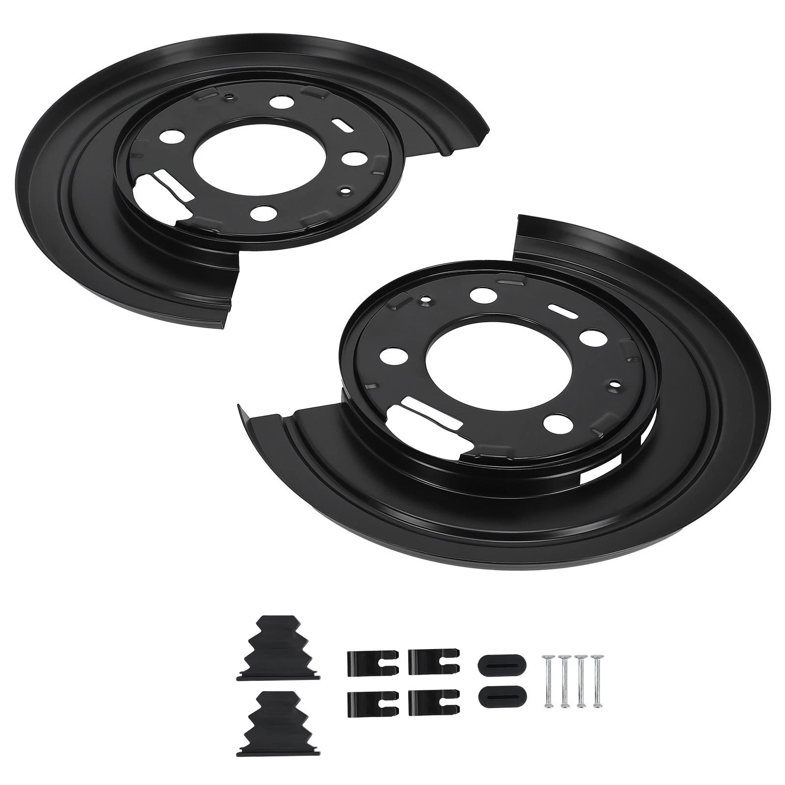 Pair Rear Brake Dust Shield Backing Plates for Ford Excursion F-250 F-350 F-450 (2000–2005)