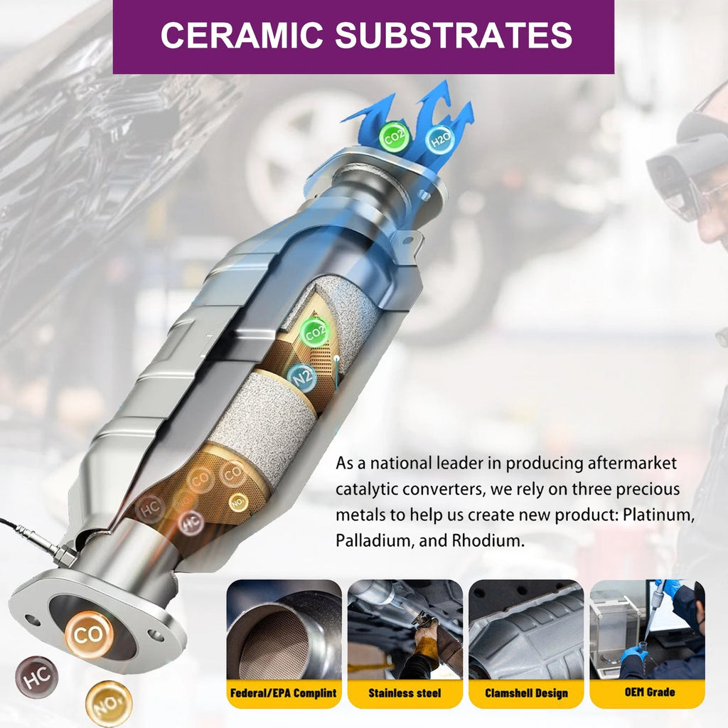 Front Side Catalytic Converter for Toyota Camry Venza (2012–2017, 2009–2015)
