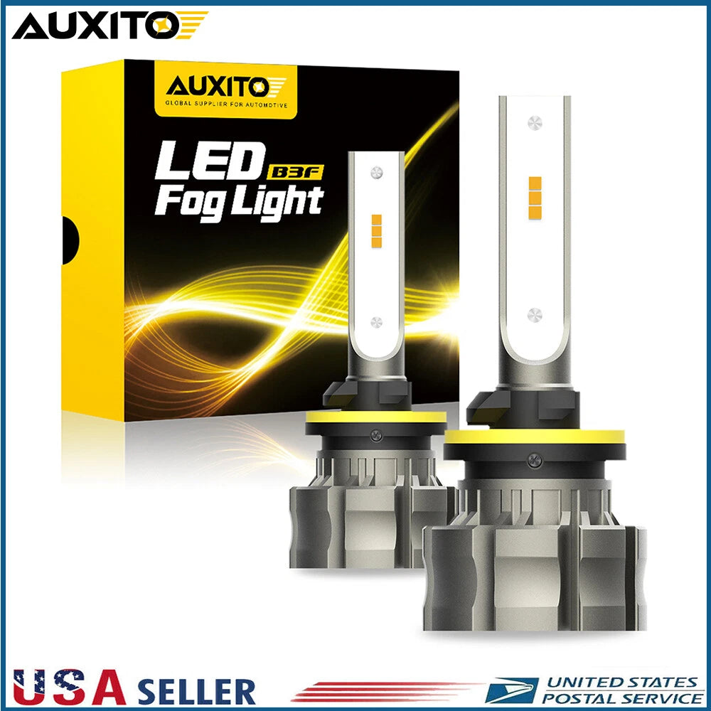 2X LED Fog Light Bulbs for Universal Fit (6500K)