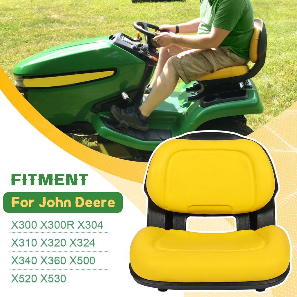Lawn Mower Seat for John Deere X300 X300R X304 X305R X310 X320 (2007–2018)
