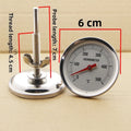 Stainless Steel Bimetal Cooking Thermometer for BBQ Oven Roaster (500°F)