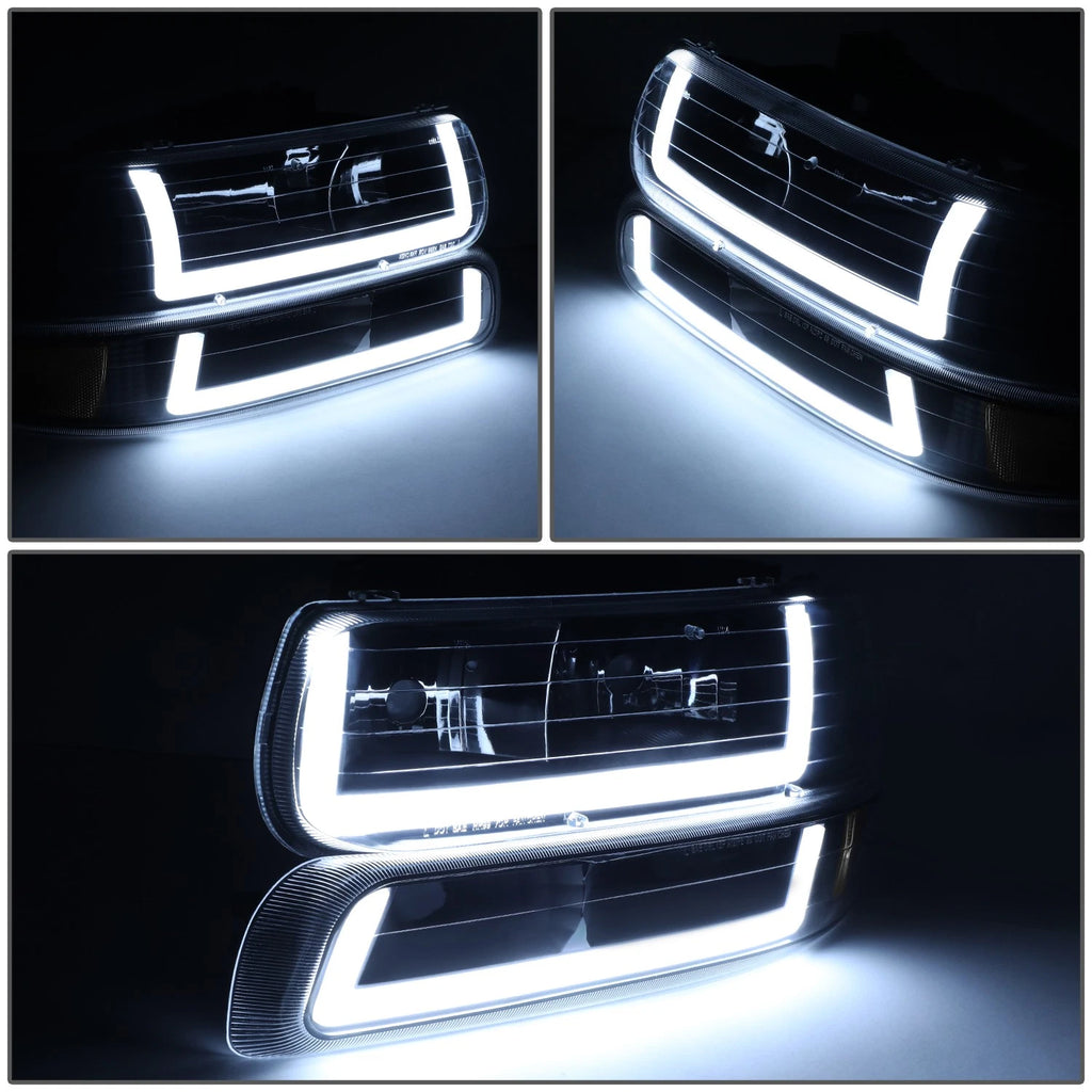 DRL LED Light Bar Type-2 Headlights for Silverado Suburban (1999–2002)