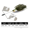 Chatterbait Lure 24g 15cm Long Bladed Jig for Bass Fishing (2023)