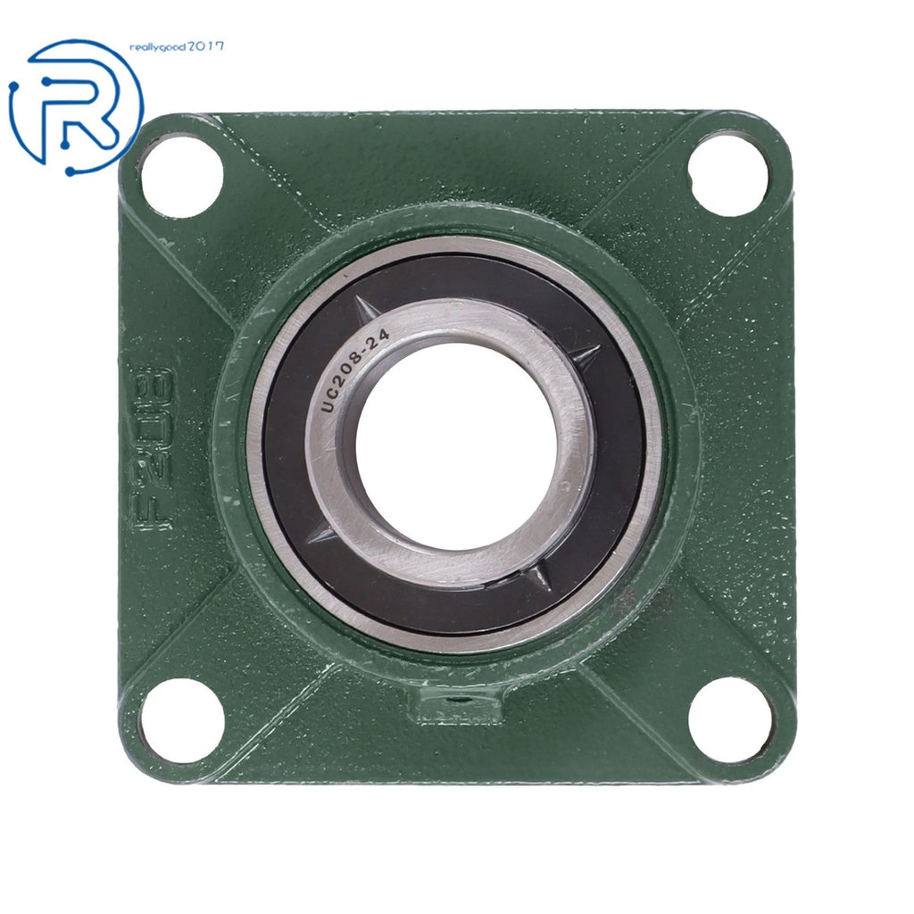 Set of 4 Pillow Block Flange Bearings for UCF208 (1-1/2" Bore)