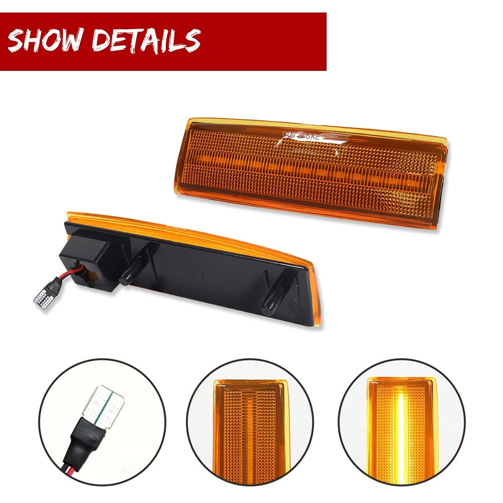LED Side Marker Lights for Chevy S10, GMC S15, Jimmy, Oldsmobile