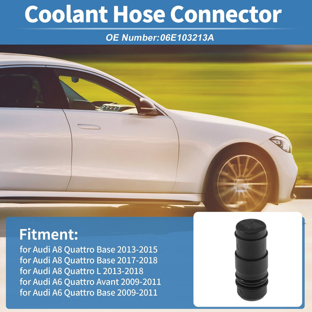 Engine Coolant Hose Connector for Audi A8 Quattro (2013–2015) No. 06E103213A
