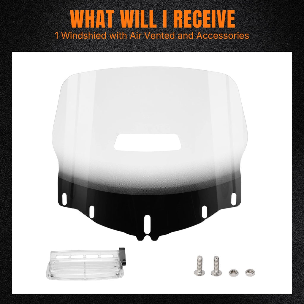 Clear Windshield with Air Vent for Honda Goldwing 1800 (2001–2017) GL1800