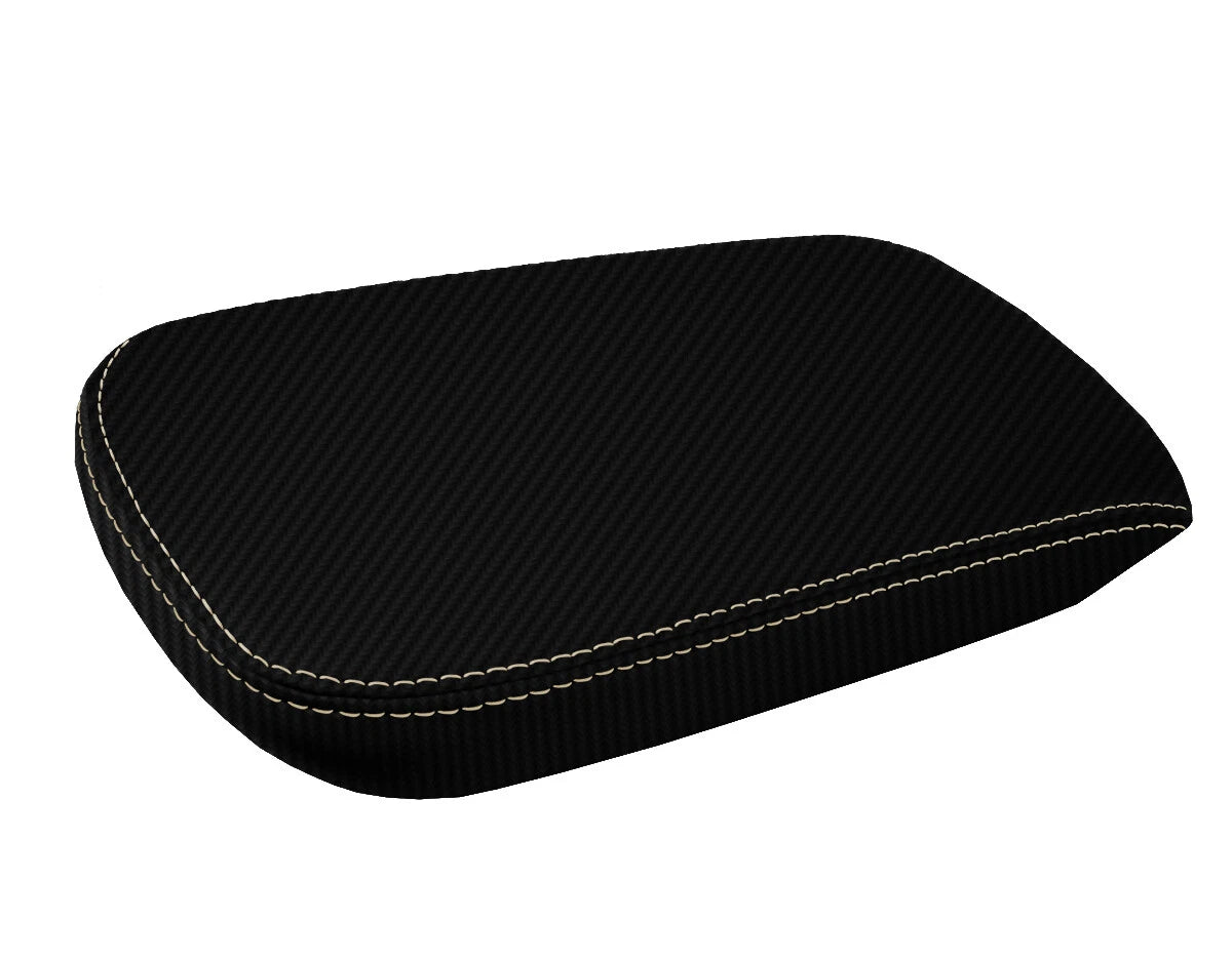 Console Lid Armrest Cover for Chrysler 200 (2011–2014) Carbon Fiber