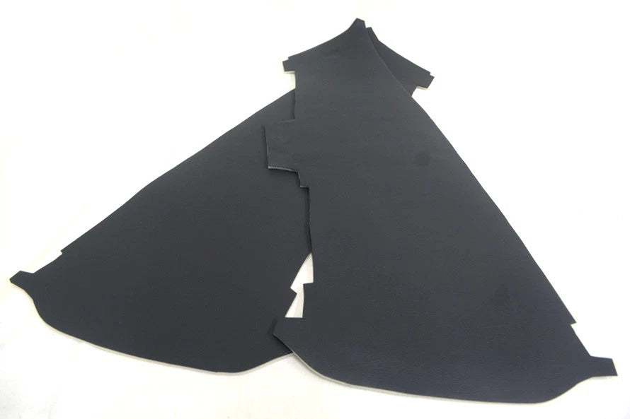 Door Panel Insert Cards for Acura TSX (2009–2014) - Gray Leather Synthetic