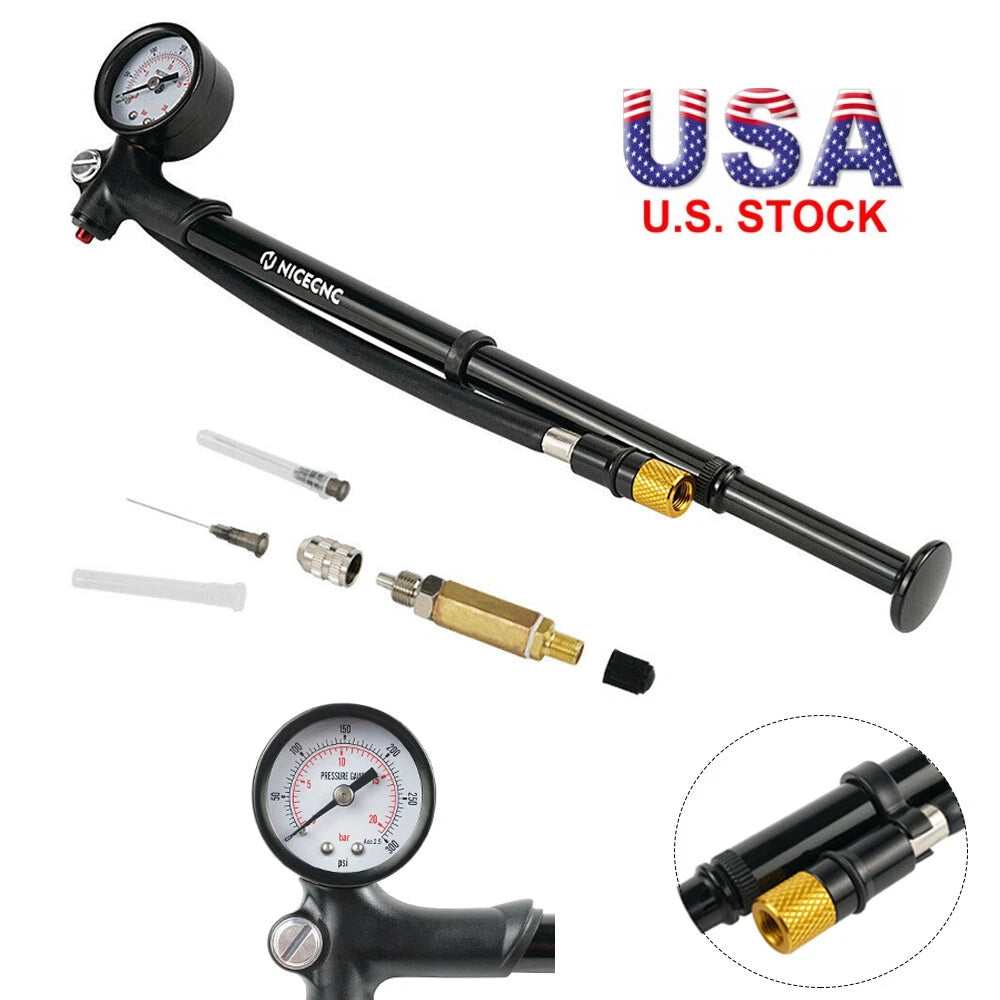 High Pressure Suspension Fork Shock Air Pump for MTB Bike (300psi)