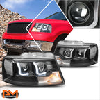 LED DRL Projector Headlight for Ford F150/Lincoln Mark LT (2004–2008)
