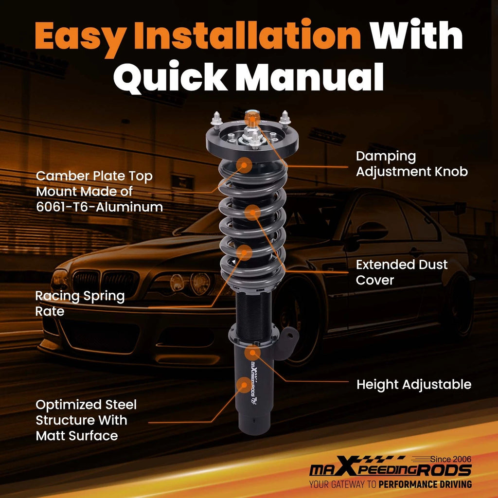 Coilover Kit for BMW E46 3 Series Sedan (1999–2005) 24 Way Damper