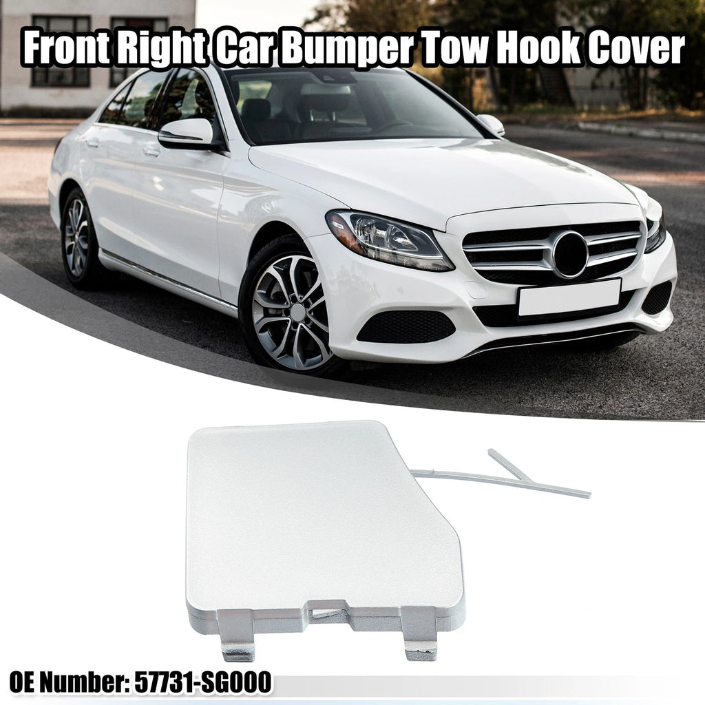 Front Right Tow Hook Cover for Subaru Forester (2015–2018) 718844975360 Silver