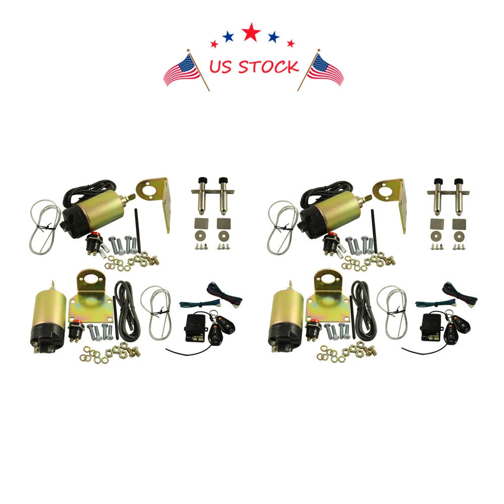 Shaved Handle Door Popper Kit for Universal 4 Door Vehicles (85 lb)