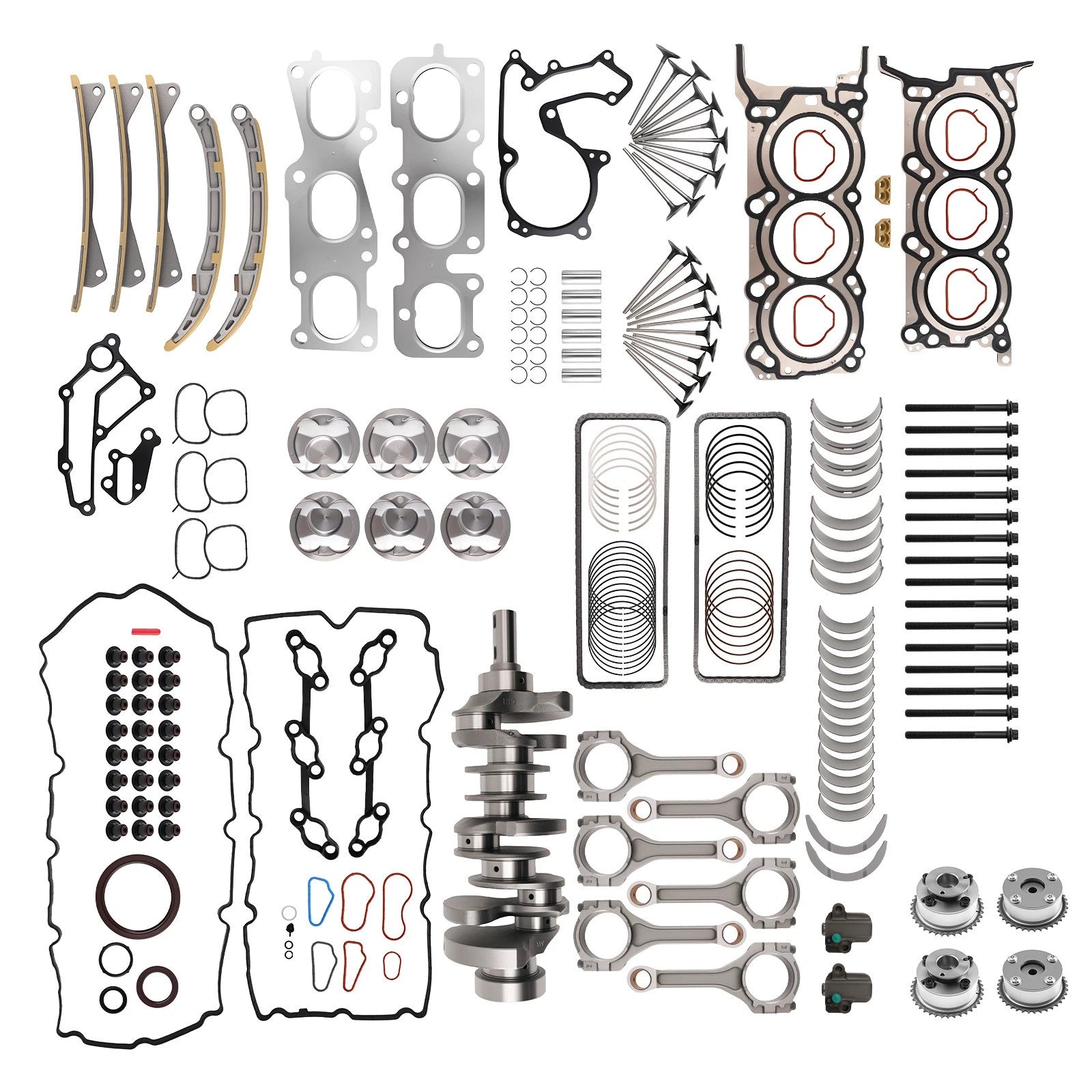Full Engine Rebuild Kit for Kia Sorento, Hyundai Santa Fe 3.3L G6DH (2013–2019)