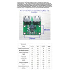 USB Power Step Down Module 5V 3A Dual Output 6V-40V DC for Automotive