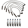 Denso 7mm Wire Set & 6 Double Platinum Spark Plugs for Chevy GMC 4.3L V6 (1996–2002)
