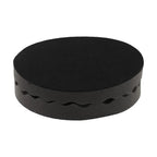 2 x Black Round Foam Compounding Polishing Pad Single Sided Flat Back