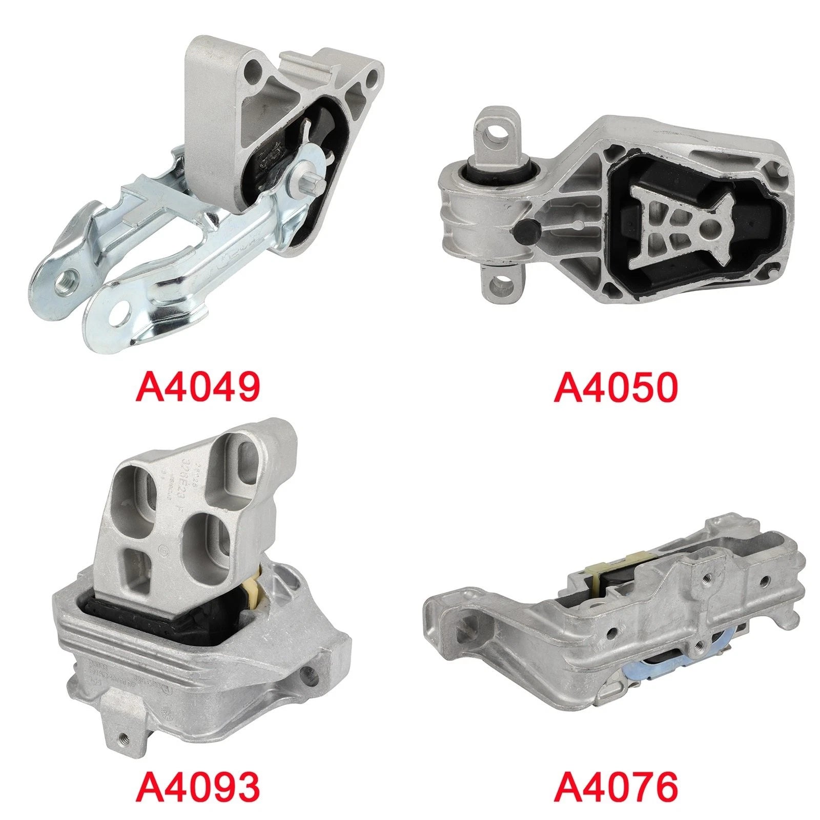Set of 4 Engine Motor Mounts for Mercedes-Benz CLA250 2014–2019
