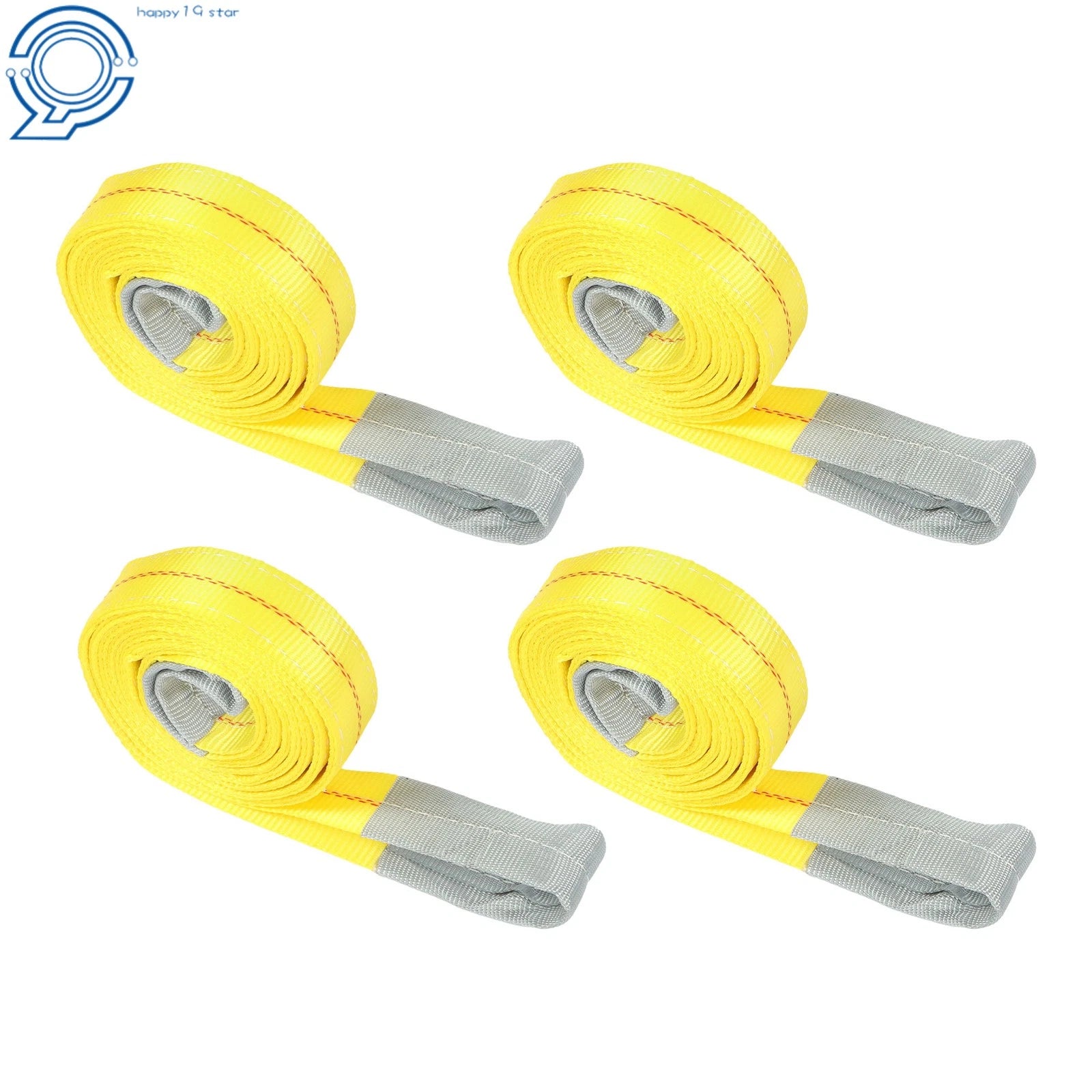 Set of 4 Lift Sling Straps 10' x 2" 14000 lb Capacity