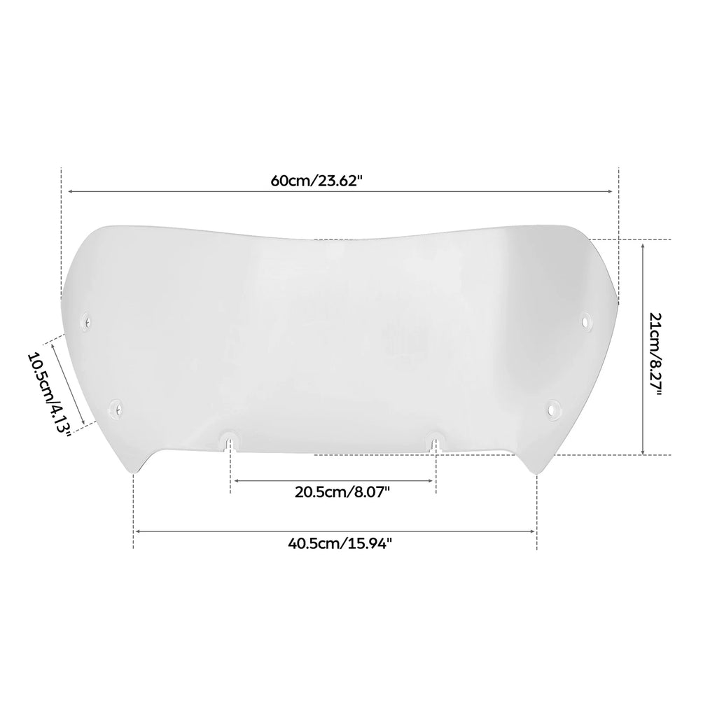 8.27" Clear Windshield Mounts for Harley CVO Road Glide (2023–2026) FLTRX