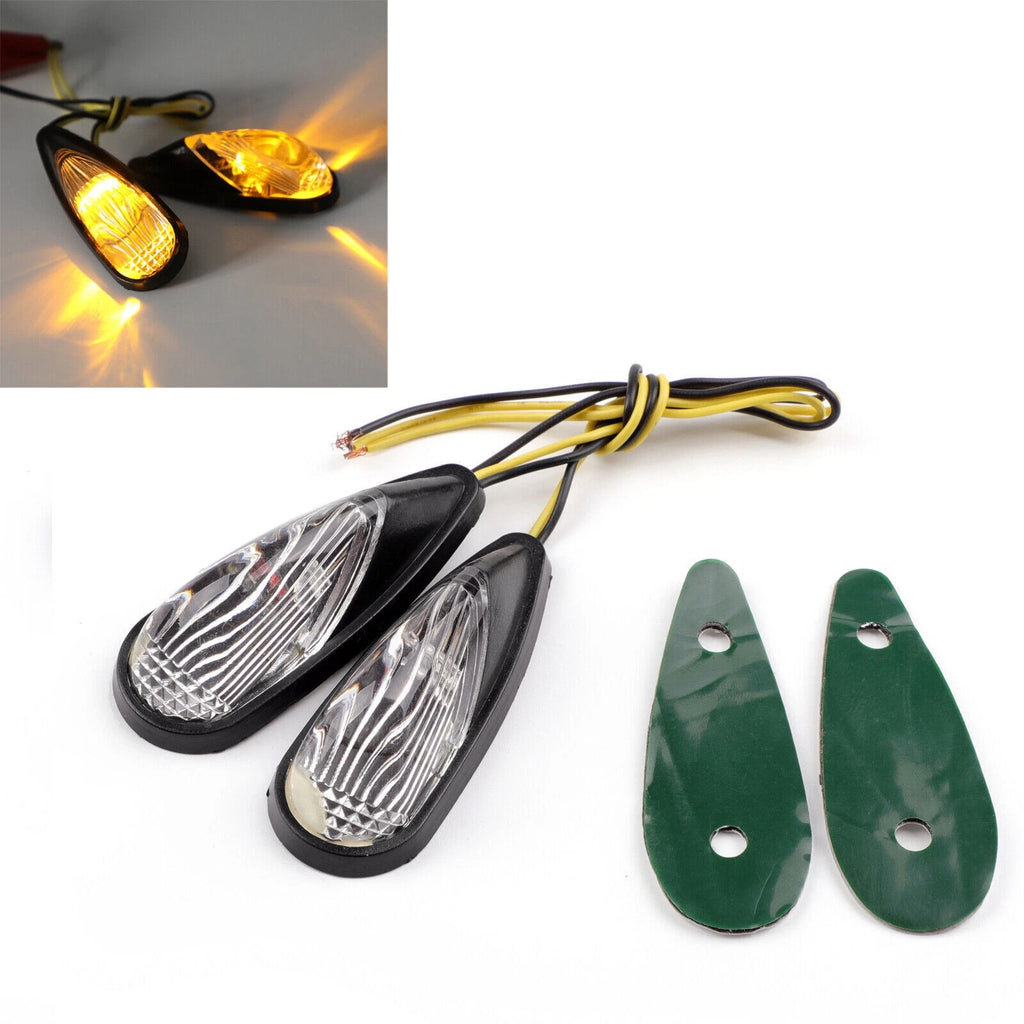 Clear Turn Signals for Kawasaki Ninja 250 500 ZX6 ZX7 ZX9 (2008–2012)